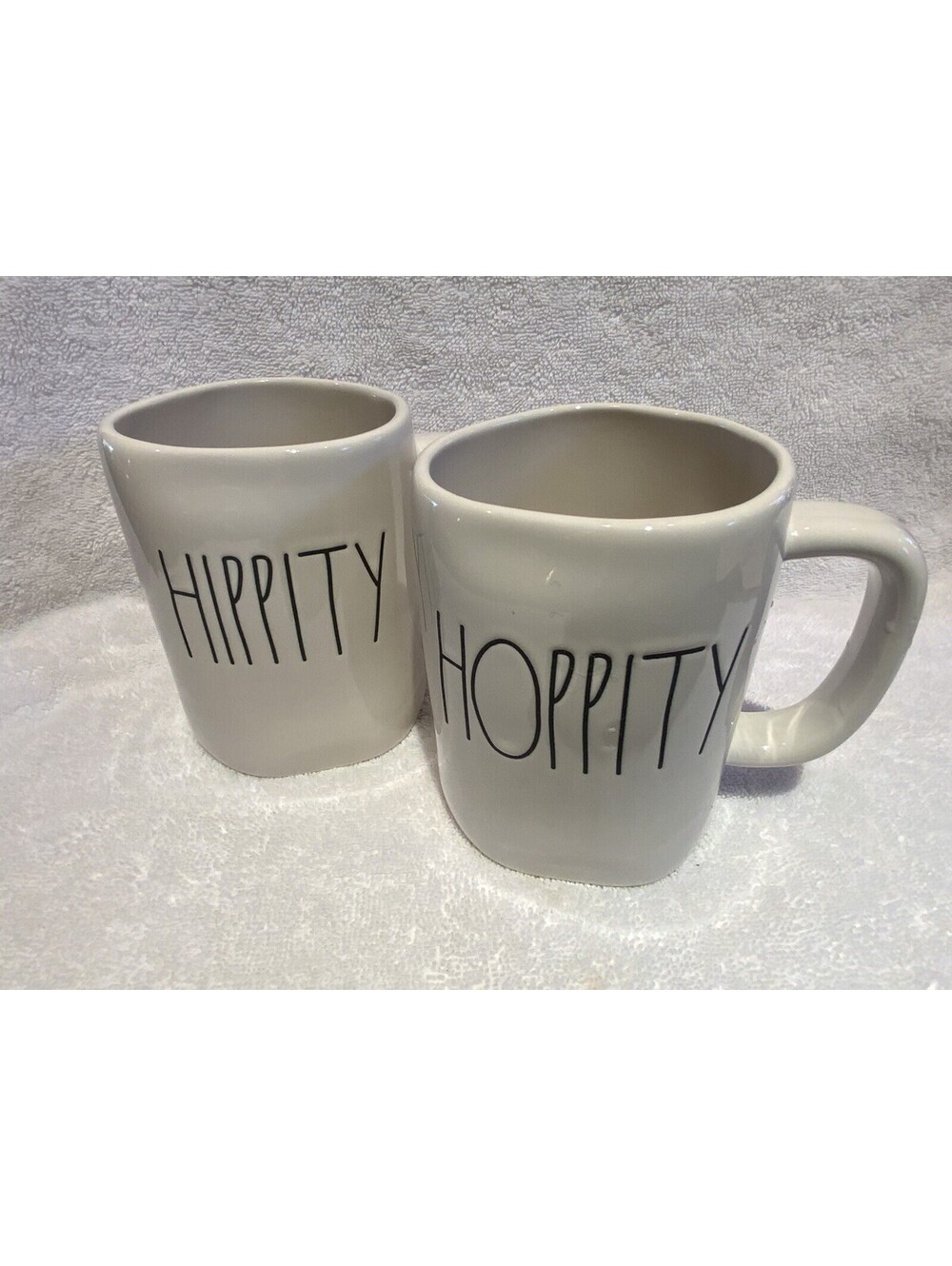 Rae Dunn Artisan Collection ‘Hippity Hoppity’ Mugs Set of Two